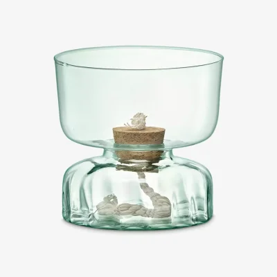John Lewis LSA International Canopy Recycled Glass Self-Watering Planter