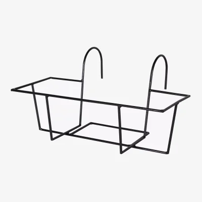 John Lewis Ivyline Ella Balcony Planter Trough Holder, Black