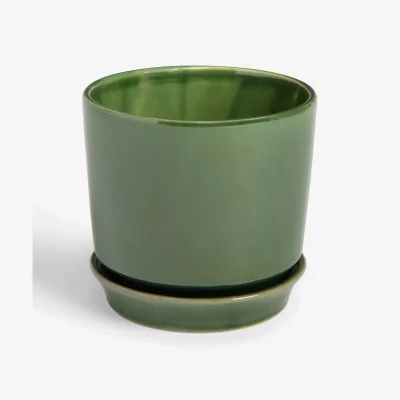 John Lewis John Lewis Contemporary Glazed Stoneware Planter, 14.5cm