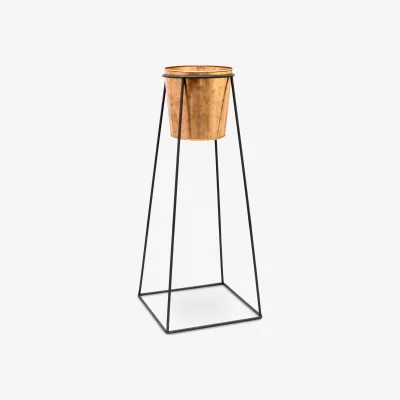 John Lewis Ivyline Indoor Plant Pot and Mimmo Stand, H60.5cm