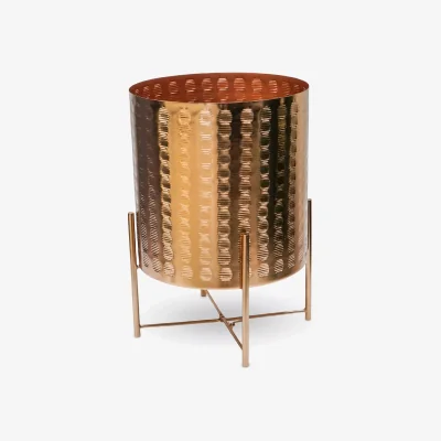 John Lewis Ivyline Zendaya Indoor Metal Planter Stand, 27cm