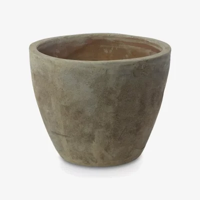 John Lewis Nkuku Affiti Clay Outdoor Planter, Antique Grey