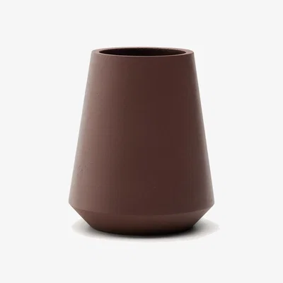 Kave Home Calun maroon cement planter Ø 50cm