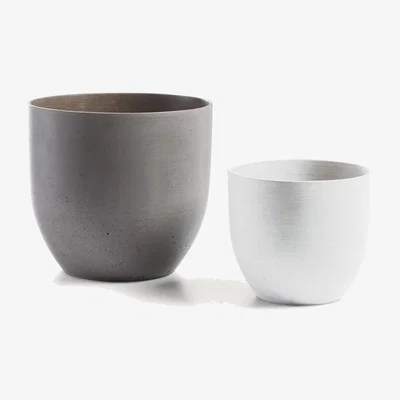 Kave Home Lula set of 2 planters Ø 22 cm / Ø 16 cm
