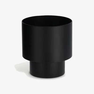 Kave Home Mash black metal planter Ø 28 cm