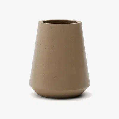 Kave Home Calun beige cement planter Ø 50cm