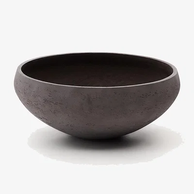 Kave Home Set of 2 Nura terracotta cement-effect planters Ø55 cm