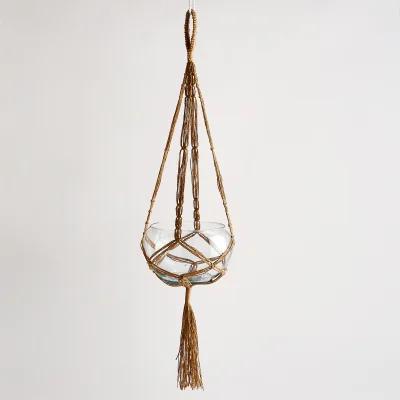 La Redoute Macramaté Woven Rope Hanging Planter