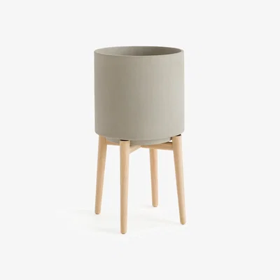 La Redoute Florian Plant Pot on Wooden Feet, H58.5cm