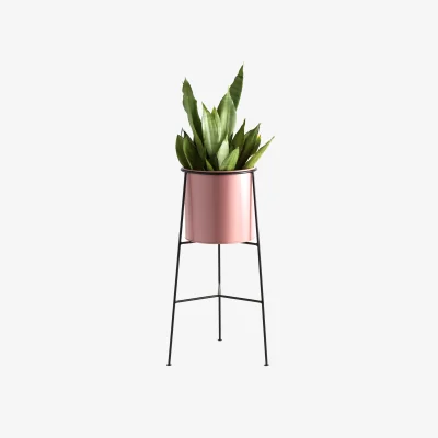 La Redoute Inaya 22cm Diameter Metal Raised Planter