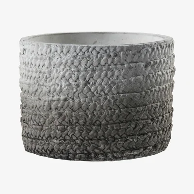 La Redoute 14cm Grey Ombre Stone Planter