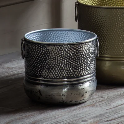 La Redoute 26cm Antique Nickel Planter