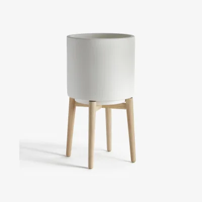 La Redoute Florian Plant Pot on Wooden Feet, H58.5cm