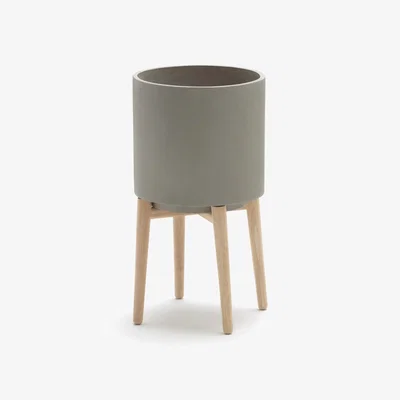 La Redoute Florian Plant Pot on Wooden Feet, H58.5cm