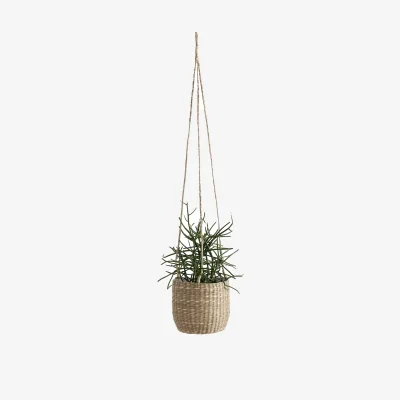 La Redoute Mila Woven Grass Hanging Planter