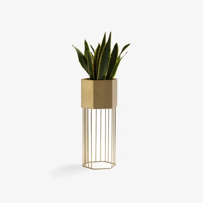 La Redoute Topim 25cm Diameter Metal Raised Planter
