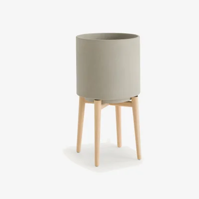 La Redoute Florian Plant Pot On Wooden Feet, H58.5cm