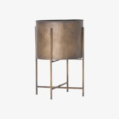 La Redoute 60cm Large Bronze Planter On Frame