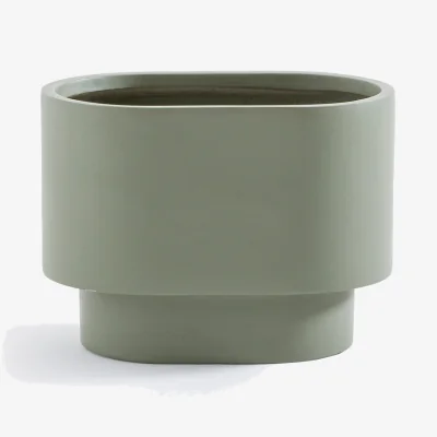 La Redoute Fervia Plant Pot Holder in Clay Fibre Height 31cm
