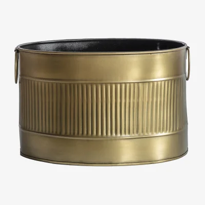 La Redoute 30cm Antique Brass Planter