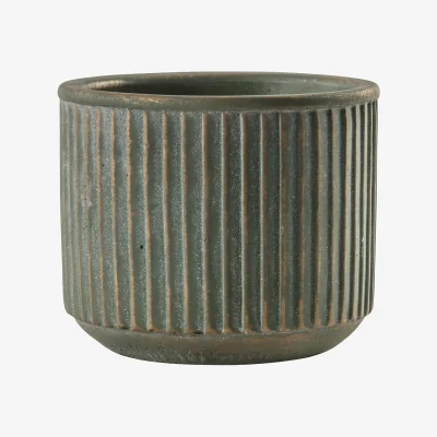 La Redoute 13cm Gold Textured Planter
