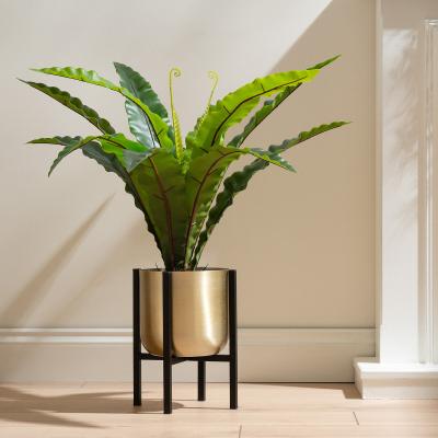 La Redoute 35cm Gold Planter on Stand Small