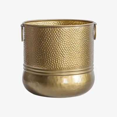 La Redoute 32cm Antique Brass Planter