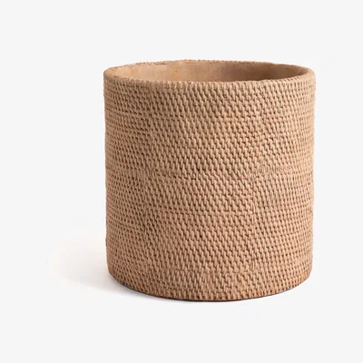 La Redoute Natte Stoneware Planter, H30 cm