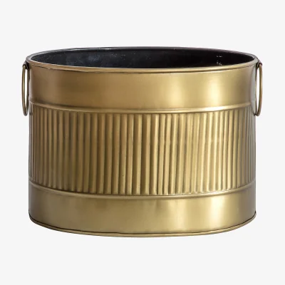 La Redoute 35cm Antique Brass Planter
