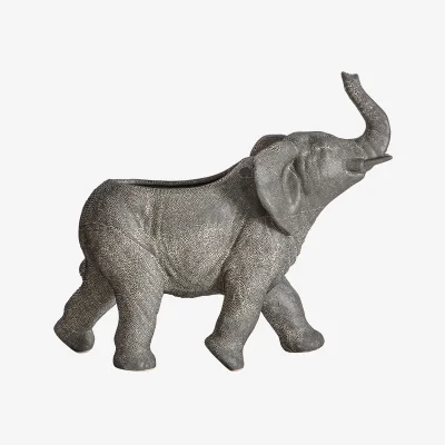 La Redoute 39cm Stone Elephant Planter