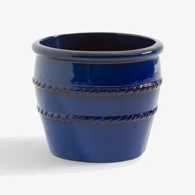 La Redoute Trina Terracotta Plant Pot Holder Height 31.5cm