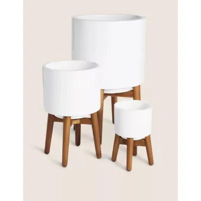 Marks & Spencer M&S White Planter with Legs, White