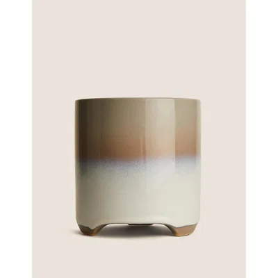 Marks & Spencer M&S Small Reactive Glaze Planter - Grey Mix, Grey Mix