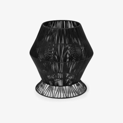 Made.com Lorita Anglular Plant Stand, Large, Black Weave