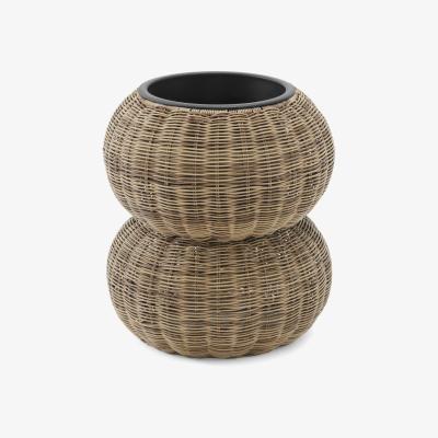Made.com Takea Single Planter, Natural Weave