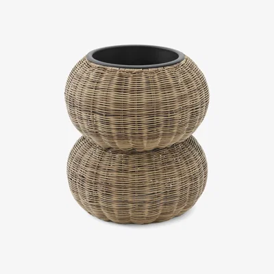 Made.com Takea Single Planter, Natural Weave