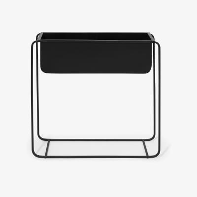 Made.com Elef Tall Rectangle Plant Stand, Black