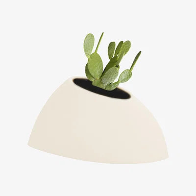 Made in Design Tao S Flowerpot - H 36 cm by MyYour White/Beige