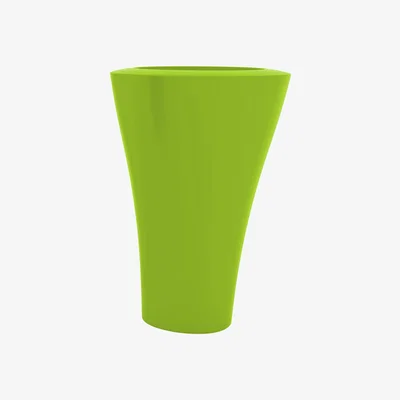 Made in Design Ming Extra High Flowerpot - H 140 cm by Serralunga Green