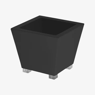 Made in Design Kabin Flowerpot by Serralunga Black
