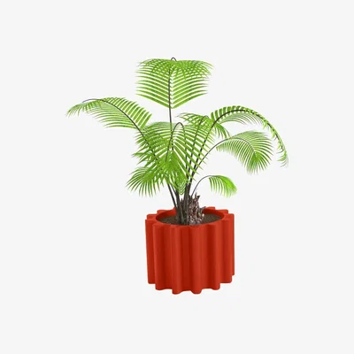 Made in Design Gear Flowerpot - Pot by Slide Red