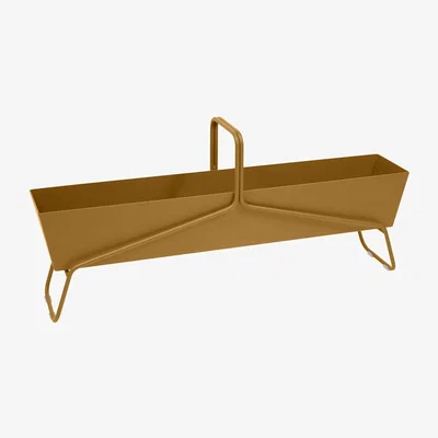 Made in Design Basket Flowerpot metal yellow long / L 119 x H 54 cm - Fermob