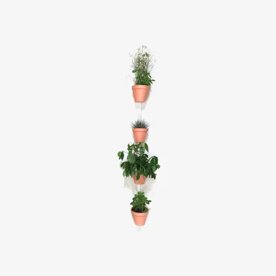 Made in Design XPOT Wall fixation - For 4 flowerpots / H 200 cm by Compagnie White