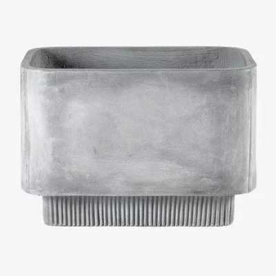 Made in Design Highlands Large Flowerpot - / 56 x 42 cm - Fibre cement by Bolia Grey
