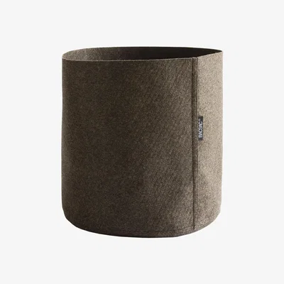 Made in Design Humus Feutre Flowerpot - 25 L by Bacsac Brown/Grey