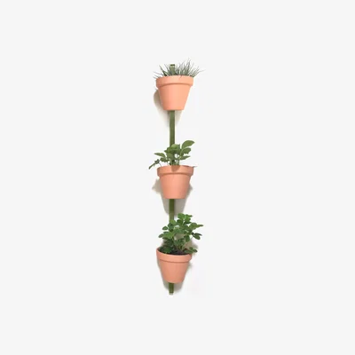Made in Design XPOT Wall fixation - For 3 flowerpots / H 150 cm by Compagnie Green