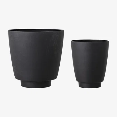 Made in Design Flowerpot - / Set of 2 - Metal by Bloomingville Black