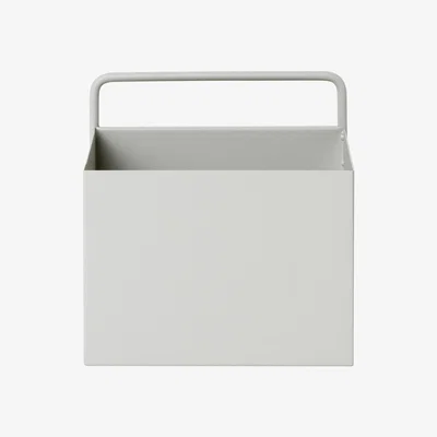 Made in Design Carré Flowerpot - / L 15,6 x H 15,6 cm by Ferm Living Grey