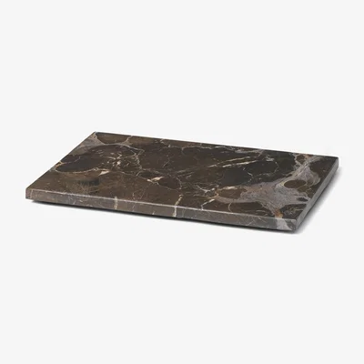 Made in Design Tray - marble / For Plant box planter D 25 cm by Ferm Living Brown