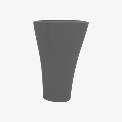 Made in Design Ming Extra High Flowerpot - H 140 cm by Serralunga Grey/Black